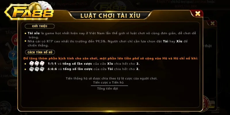 Chi tiết luật chơi tài xỉu online cho người mới