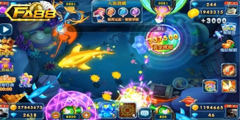 Khám phá 3 trò chơi bắn cá đình đám của Fa88